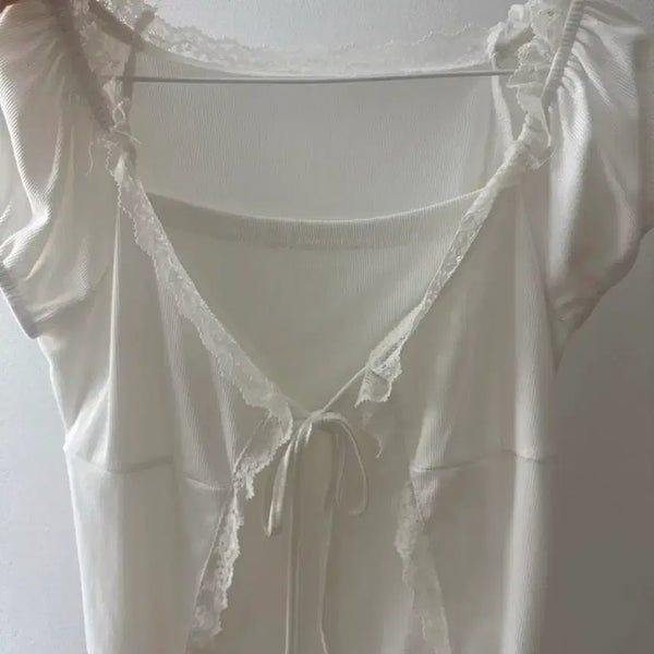 [BUNJANG] Summer Short Sleeve Blouse / 여름 반팔 블라우스
