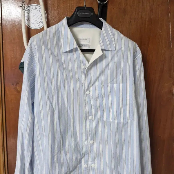 [BUNJANG] Customellow Imported Fabric Striped Shirt / 커스텀멜로우 수입원단 셔츠