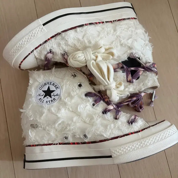 [BUNJANG] Converse x Isabel Marant Chuck 70 Wedge High Vanilla (245mm) / 컨버스 이자벨마랑 척 70 웨지 하이 바닐라 245 새상품
