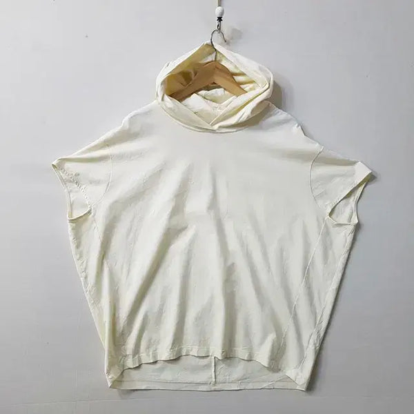 [BUNJANG] MO Hooded T-Shirt Ivory / Mo 후드 티셔츠 아이보리