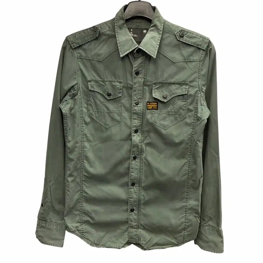 [BUNJANG] G-Star RAW Military Shirt Jacket Khaki (Size S) / G Star Raw 지스타 로우 카키 밀리터리 셔츠 자켓 S