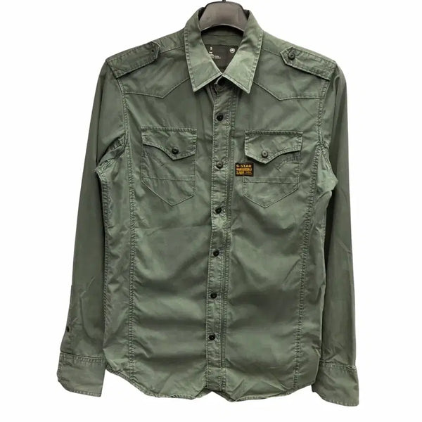 [BUNJANG] G-Star RAW Military Shirt Jacket Khaki (Size S) / G Star Raw 지스타 로우 카키 밀리터리 셔츠 자켓 S
