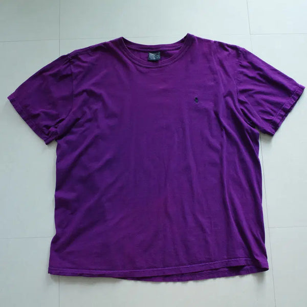 [BUNJANG] Vintage Polo Ralph Lauren 90s Purple Pony Embroidery Short Sleeve T-Shirt XL / [XL] 올드폴로 90s 미제원단 퍼플 포니자수 반팔티