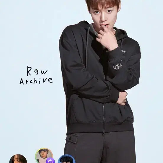 [BUNJANG] Superdry x Park Jihoon Collaboration Black Hoodie Zip-up (L) / 원가 현물) 박지훈 콜라보 슈퍼드라이 후드집업 블랙 라지 L