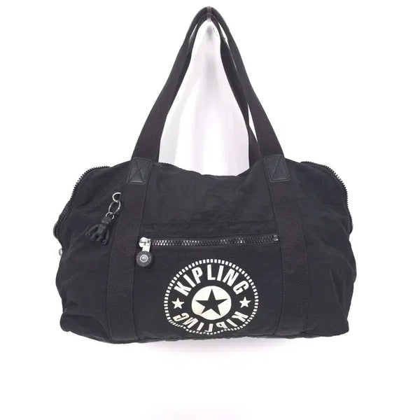 [BUNJANG] Kipling Black Nylon Round Logo Duffle Bag / kipling 블랙 나일론 원형 로고 더플백
