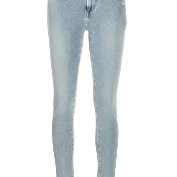 [BUNJANG] Off-White Embroidered Details Skinny Jeans / Off-White  embroidered details skinny jeans