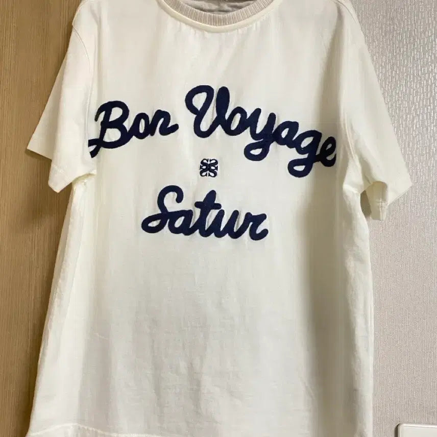 [BUNJANG] S Seter Bon Voyage Short Sleeve T-Shirt White / 세터 본보야지 반팔티 화이트