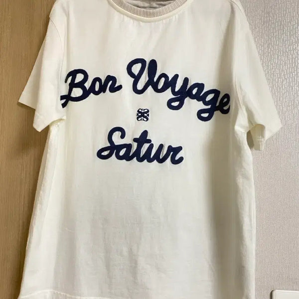 [BUNJANG] S Seter Bon Voyage Short Sleeve T-Shirt White / 세터 본보야지 반팔티 화이트