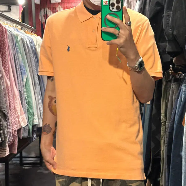 [BUNJANG] Polo Ralph Lauren Pique Polo Shirt Light Orange / [IM] 폴로 랄프로렌 피케셔츠 라이트오렌지