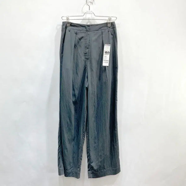 [BUNJANG] 8 Seconds Women's Ash Nylon Tuck Wide Pants M / 에잇세컨즈 여 애쉬 나일론 턱와이드팬츠 M 영구제
