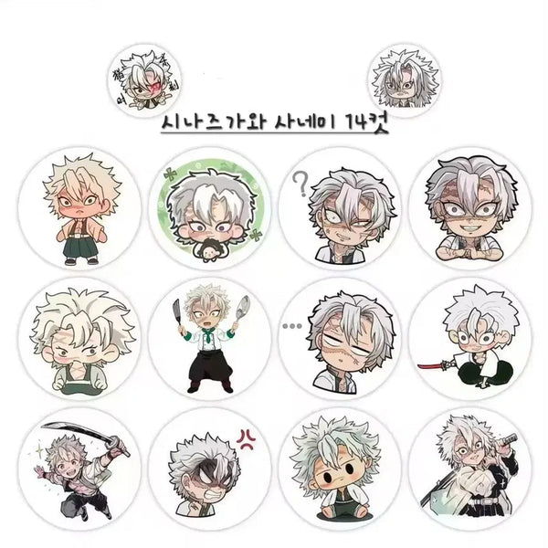 [BUNJANG] Sanemi Shinazugawa 14-Cut Roll Stickers / 14컷 시나즈가와 사네미 롤스티커 롤 소분컷