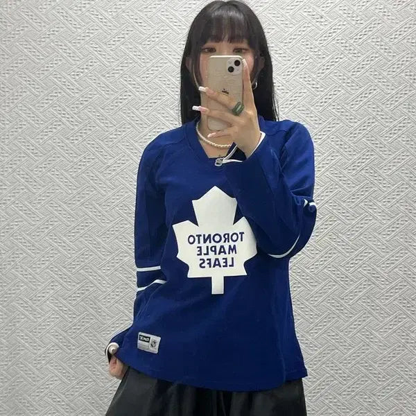 [BUNJANG] Reebok Toronto Maple Leafs NHL Hockey Jersey Long Sleeve L / 리복 NHL 토론토 메이플 리프스 하키 져지 롱슬리브 L C13595