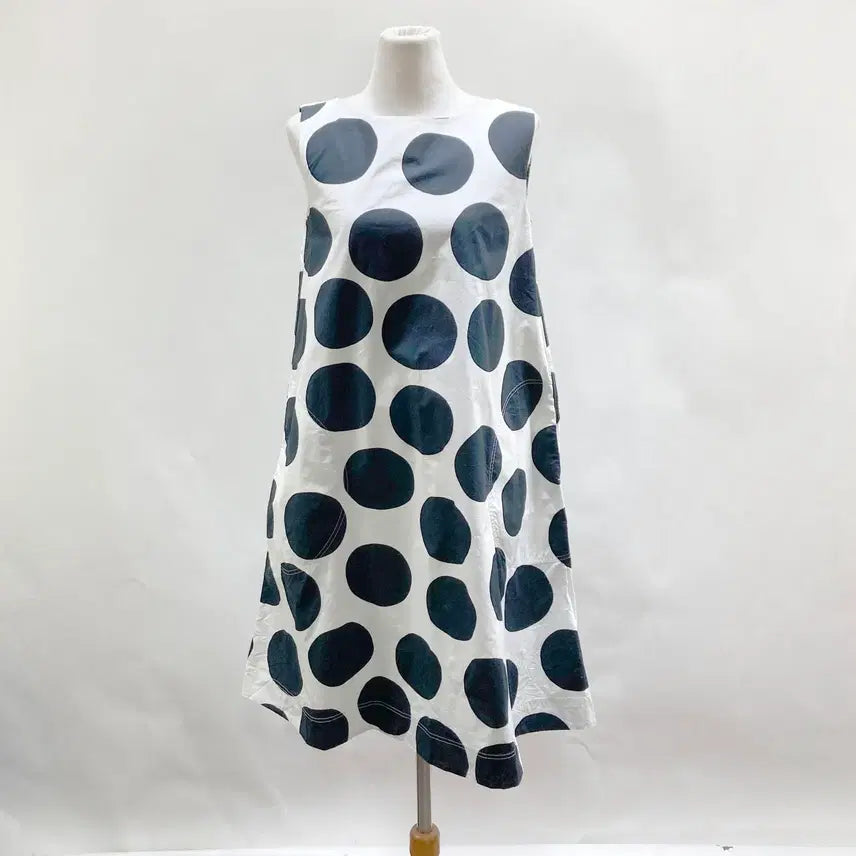 [BUNJANG] Uniqlo Marimekko Polka Dot Sleeveless Dress - Size S / 유니클로 마리메꼬 원피스 S 영구제 중고장터
