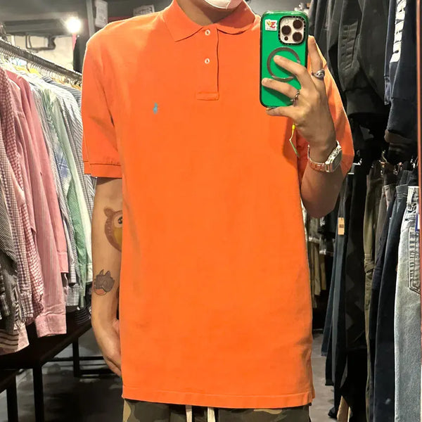 [BUNJANG] Polo Ralph Lauren Orange Pique Polo Shirt / [IM] 폴로 랄프로렌 피케셔츠 오렌지