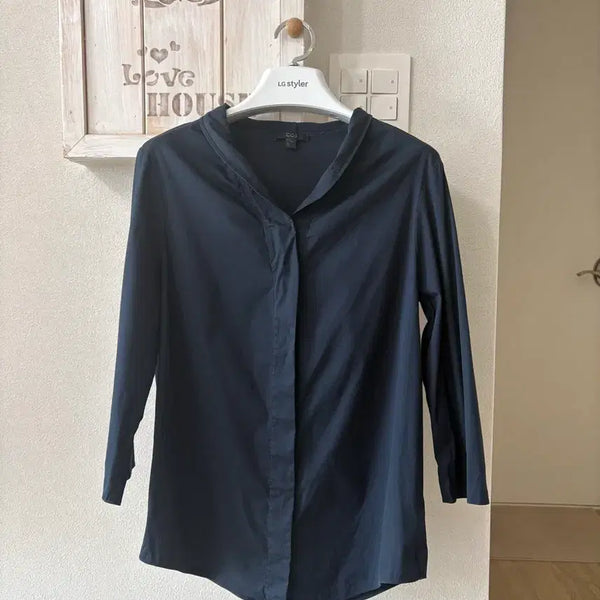 [BUNJANG] COS Navy 3/4 Sleeve Blouse / COS 네이비 7부 소매 블라우스