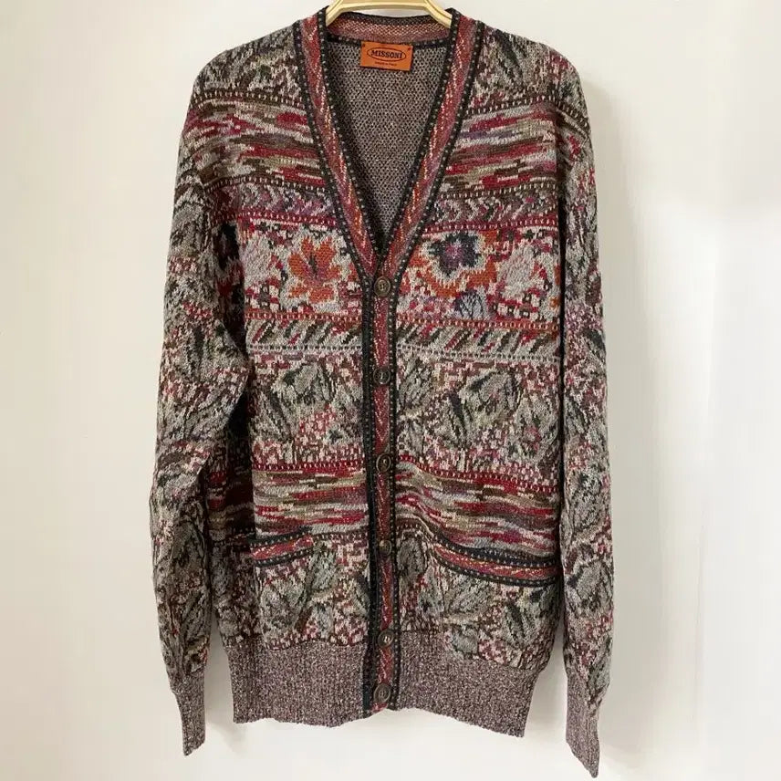 [BUNJANG] MISSONI Mohair Wool Pattern Cardigan / MISSONI 모헤어 울 패턴 가디건