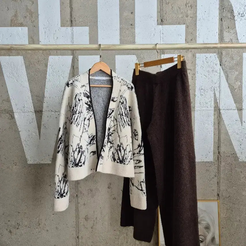 [BUNJANG] Pattern Knit Cardigan / 행사3)고급진 패턴 니트가디건