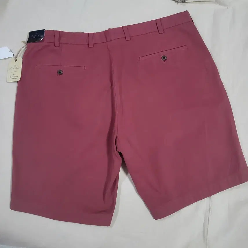 [BUNJANG] Brooks Brothers Garment Dyed Burgundy Cotton Shorts Size 40 / 새상품 브룩스브라더스 가먼트 다이 버건디 면 코튼 반바지 40 (시즌마감 특가)