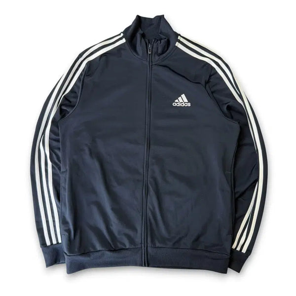 [BUNJANG] Adidas Navy Essential Stripe Track Jersey XL / 아디다스 네이비 에센셜 스트라이프 트랙 져지 XL