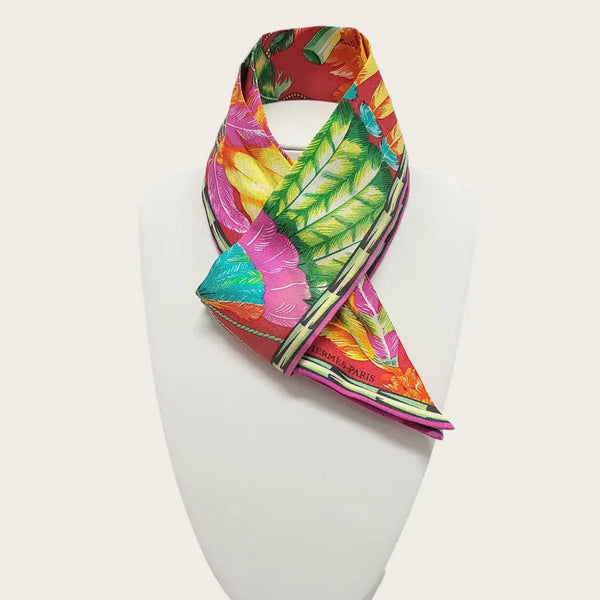 [BUNJANG] Hermès Multicolor Brazil Twilly Silk Scarf / 에르메스 멀티컬러 브라질 트윌리 실크 스카프