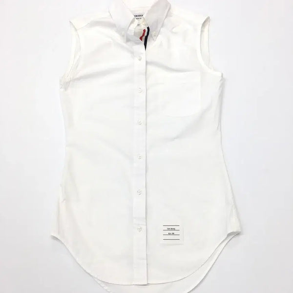[BUNJANG] Thom Browne Women's Sleeveless Shirt Blouse / 톰브라운 여성 나시 셔츠 블라우스