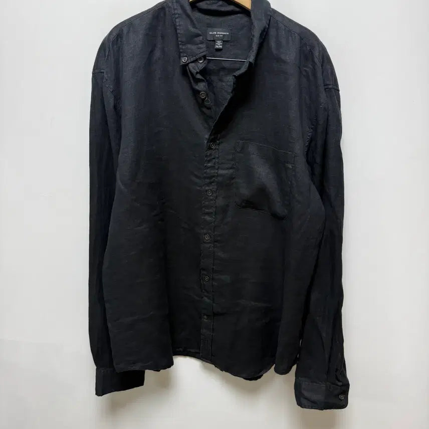 [BUNJANG] Club Monaco Black Shirt XL / (196) 클럽모나코 마 블랙 셔츠