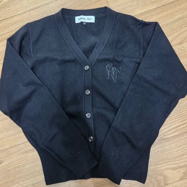 [BUNJANG] General Idea Basic Cardigan Black / 제너럴아이디어 GNRL 베이직 가디건 / BLACK