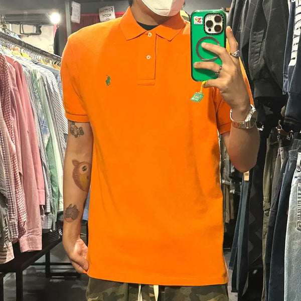 [BUNJANG] Polo Ralph Lauren Orange Pique Polo Shirt / [IM] 폴로 랄프로렌 피케셔츠 오렌지