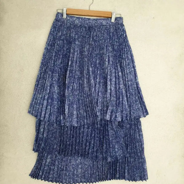 [BUNJANG] Clue Pleated Tiered Skirt (Size 55) / clu 클루 캉캉 플리츠 스커트(55)