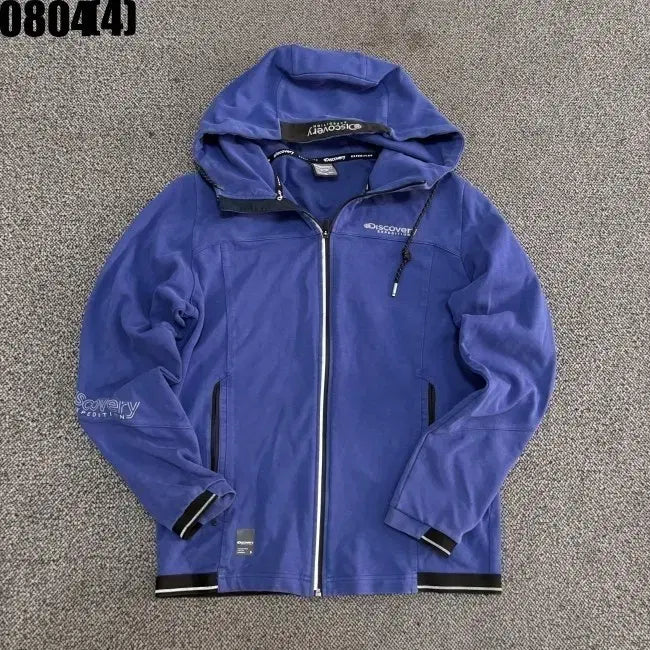 [BUNJANG] Discovery Expedition Blue Hooded Zip-Up Jacket (Size 100) / 디스커버리 익스페디션 후드 집업 블루 100 0804