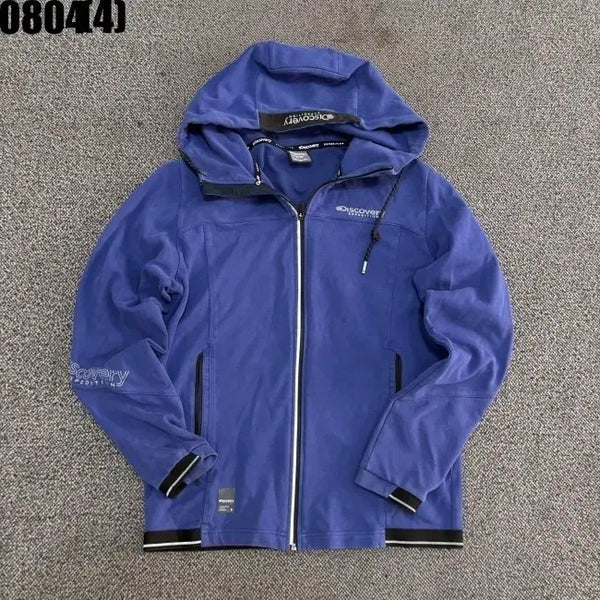 [BUNJANG] Discovery Expedition Blue Hooded Zip-Up Jacket (Size 100) / 디스커버리 익스페디션 후드 집업 블루 100 0804