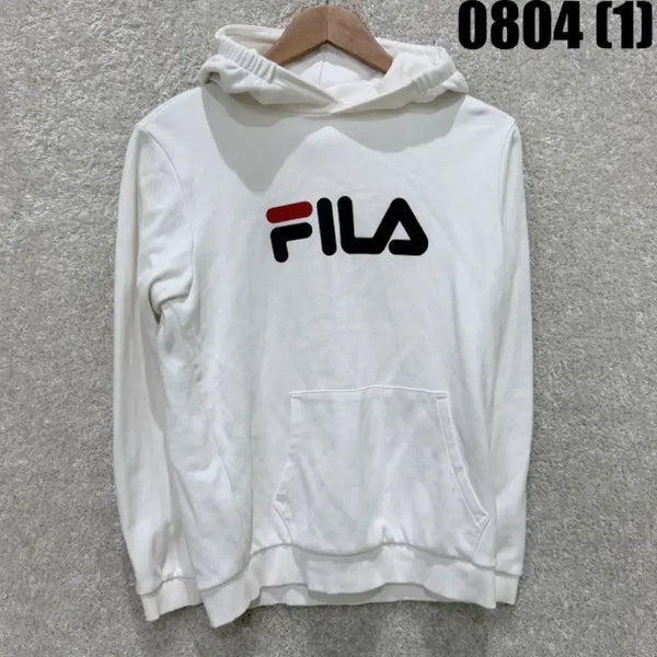 [BUNJANG] Fila Logo Hoodie White / 휠라 로고 후드티 화이트
