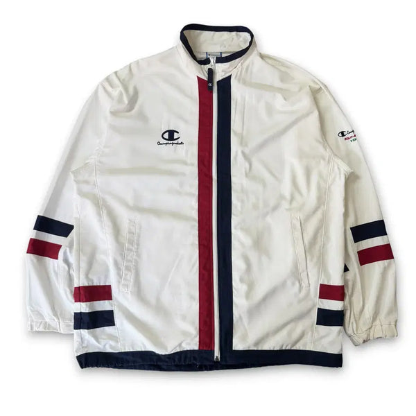 [BUNJANG] Champion 90s JPN JASPO Old School Windbreaker Jacket L / 챔피온 90s JPN JASPO 빈티지 올드스쿨 바람막이 자켓 L