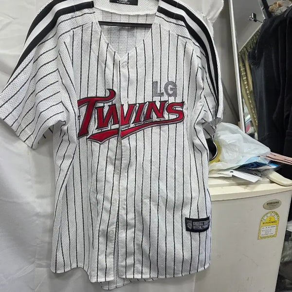 [BUNJANG] LG Twins Baseball Uniform Pinstripe / LG 트윈스 야구 유니폼