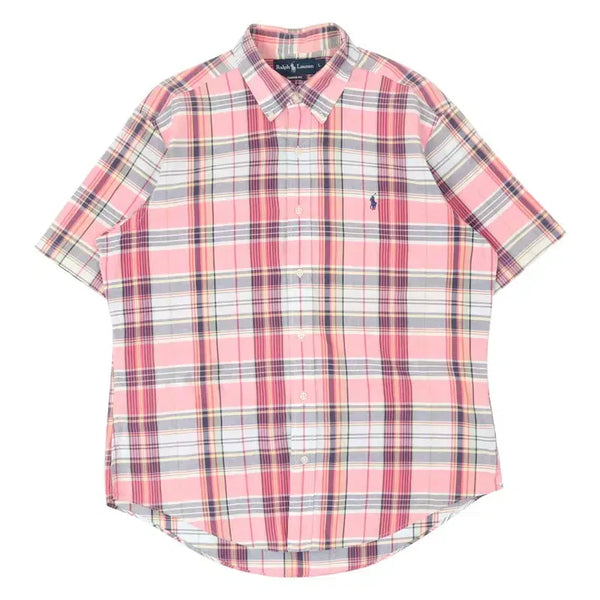 [BUNJANG] Polo Ralph Lauren Pink Check Classic Fit Shirt / 폴로 랄프로렌 핑크 체크 클래식핏 셔츠