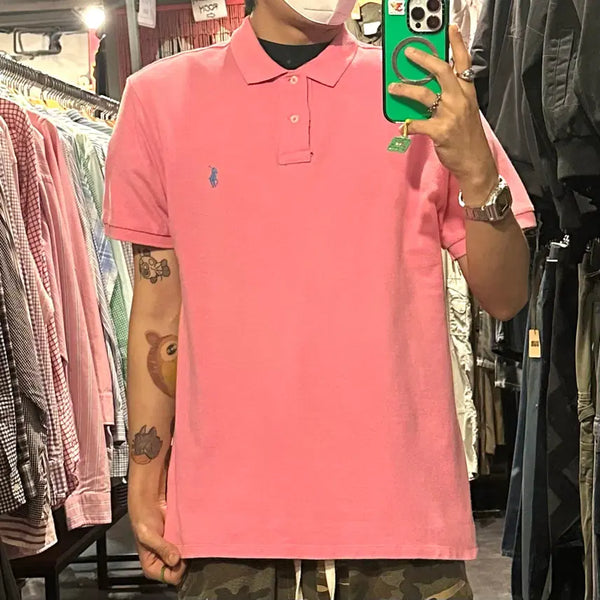 [BUNJANG] Polo Ralph Lauren Pink Pique Shirt / [IM] 폴로 랄프로렌 피케셔츠 핑크