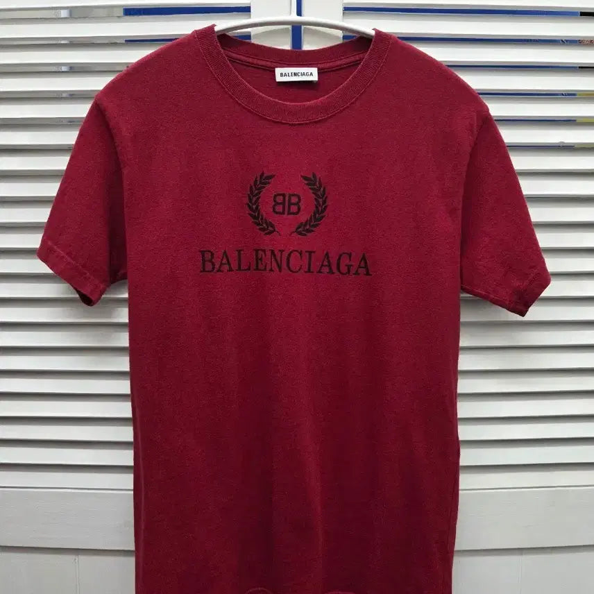 [BUNJANG] Balenciaga BB Laurel Logo T-Shirt / 발렌시아가 BB 월계수 로고 티셔츠