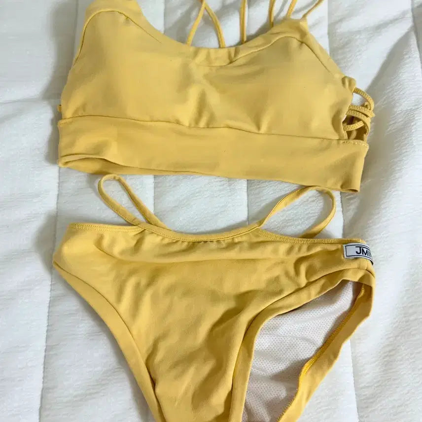 [BUNJANG] J.MIN Pole Wear Set Yellow Size S / 제이민 폴웨어 세트 S 폴댄스의상 폴복