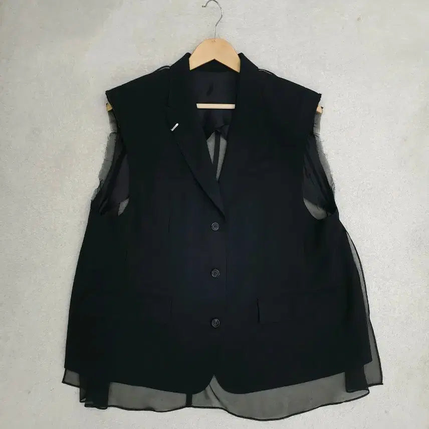 [BUNJANG] SONGZIO WOOMAN Sheer Vest Jacket / 25ss 송지오우먼 컬렉션 베스트 자켓(55)