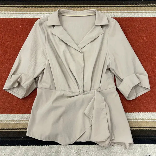 [BUNJANG] MINE Blouse Shirt / 마인 셔츠 블라우스