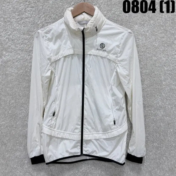 [BUNJANG] Beanpole Windbreaker Zip-Up Jacket White / 빈폴 바람막이 집업 자켓 화이트