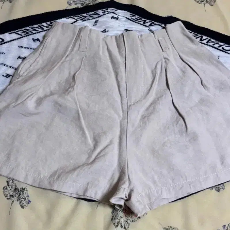 [BUNJANG] Beige Linen Culottes Pants / 베이지색 린넨 팬츠 새상품