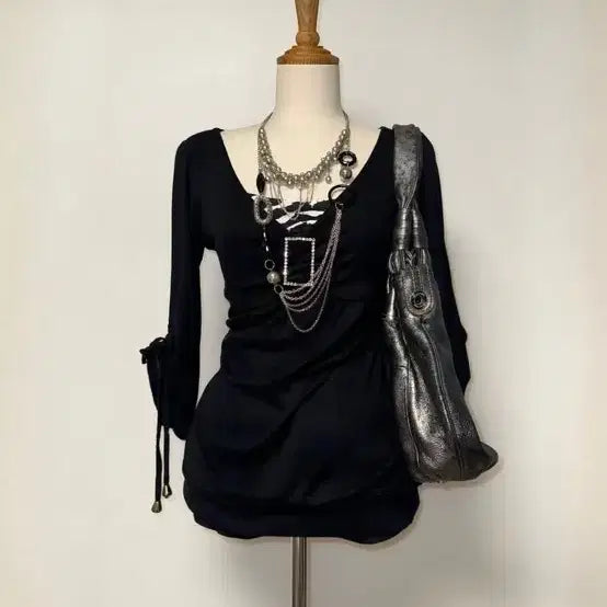 [BUNJANG] Gyaru Style Vintage Knit Top / 갸루깔 빈티지 탑