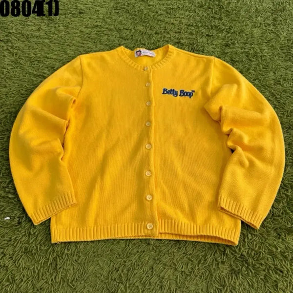 [BUNJANG] Betty Boop Yellow Cardigan / 베티 붑 가디건 옐로우