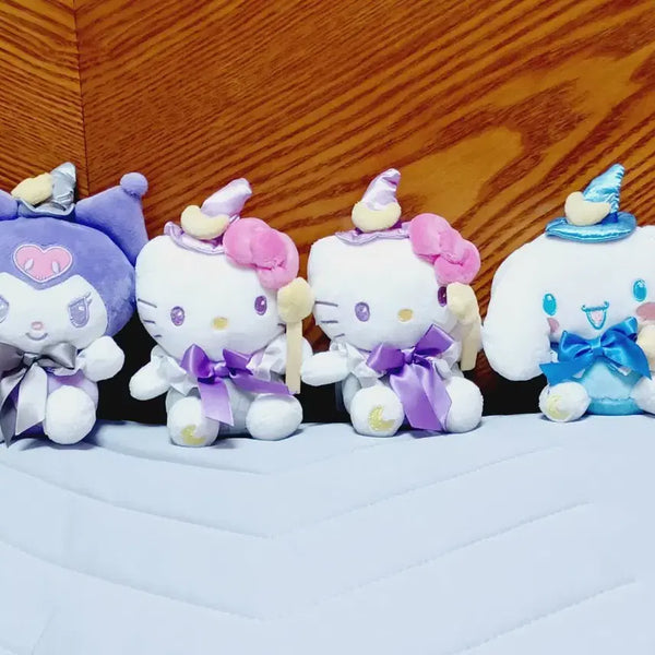 [BUNJANG] Sanrio Wizard Charm Plush 13cm (Kuromi, Hello Kitty, Cinnamoroll) / 산리오 마법사 키링인형 13센치 (쿠로미,헬로키티,시나모롤)