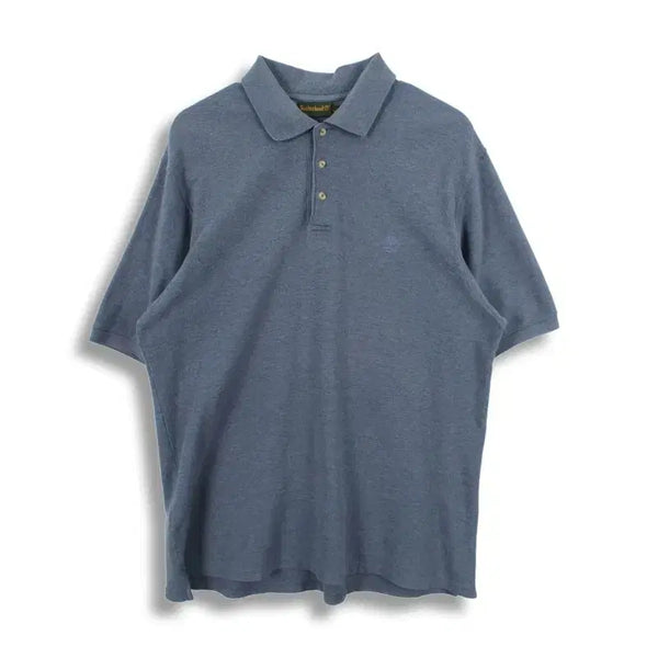 [BUNJANG] Timberland Men's Embroidered Logo Short Sleeve Polo Shirt / 팀버랜드 (MEN - L) 코튼 자수 로고 카라넥 반팔 티셔츠