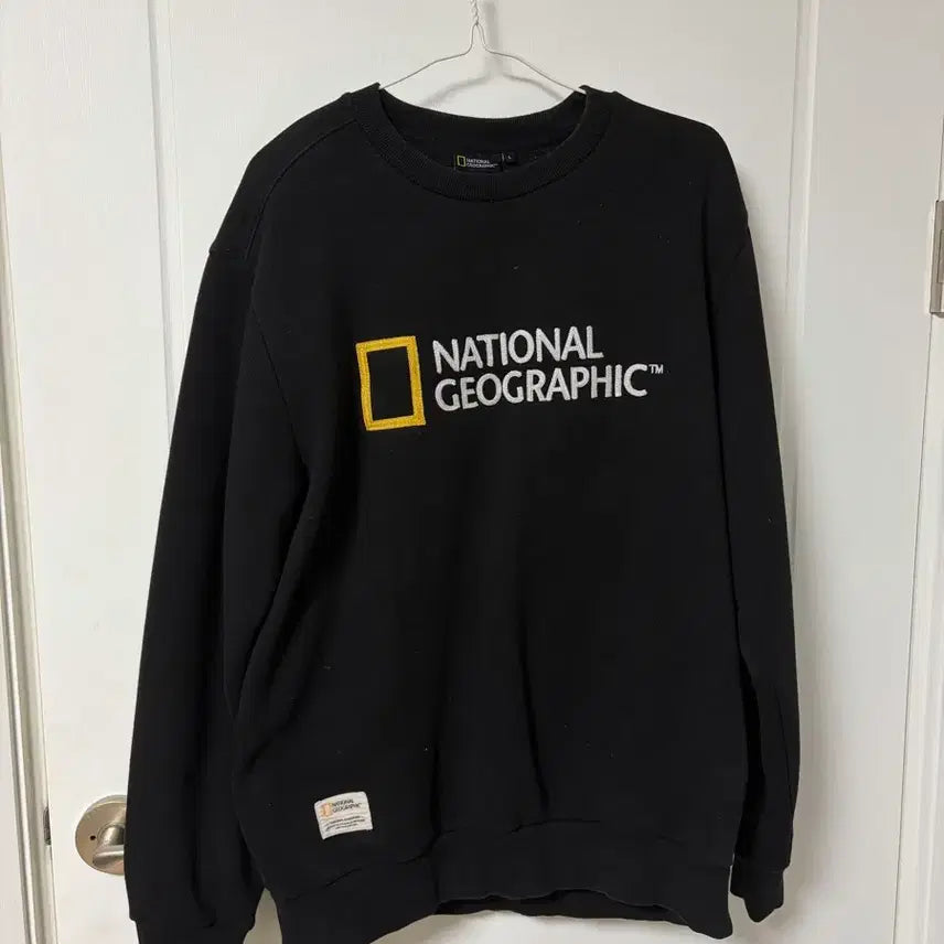 [BUNJANG] National Geographic Polhas Big Logo Sweatshirt / 네셔널지오그래픽 폴하스 빅 로고 약기모 맨투맨