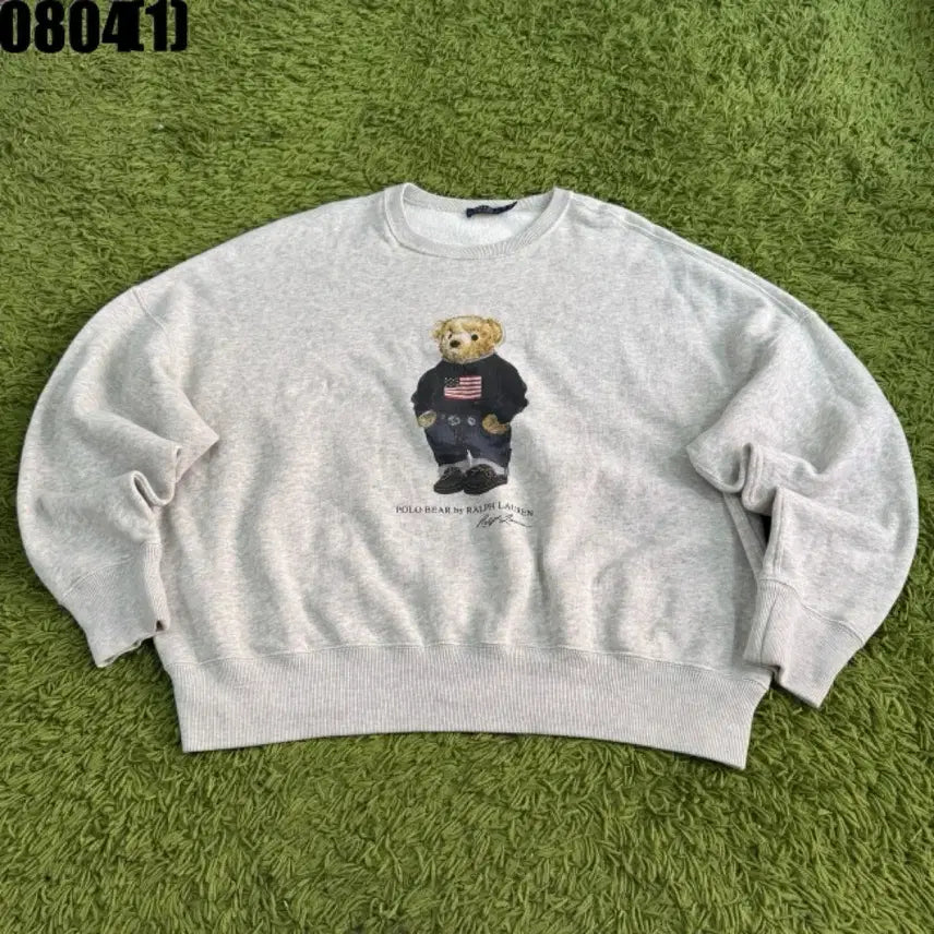 [BUNJANG] Polo Ralph Lauren Polo Bear Sweatshirt Light Grey / 폴로 랄프로렌 폴로 베어 맨투맨 라이트 그레이