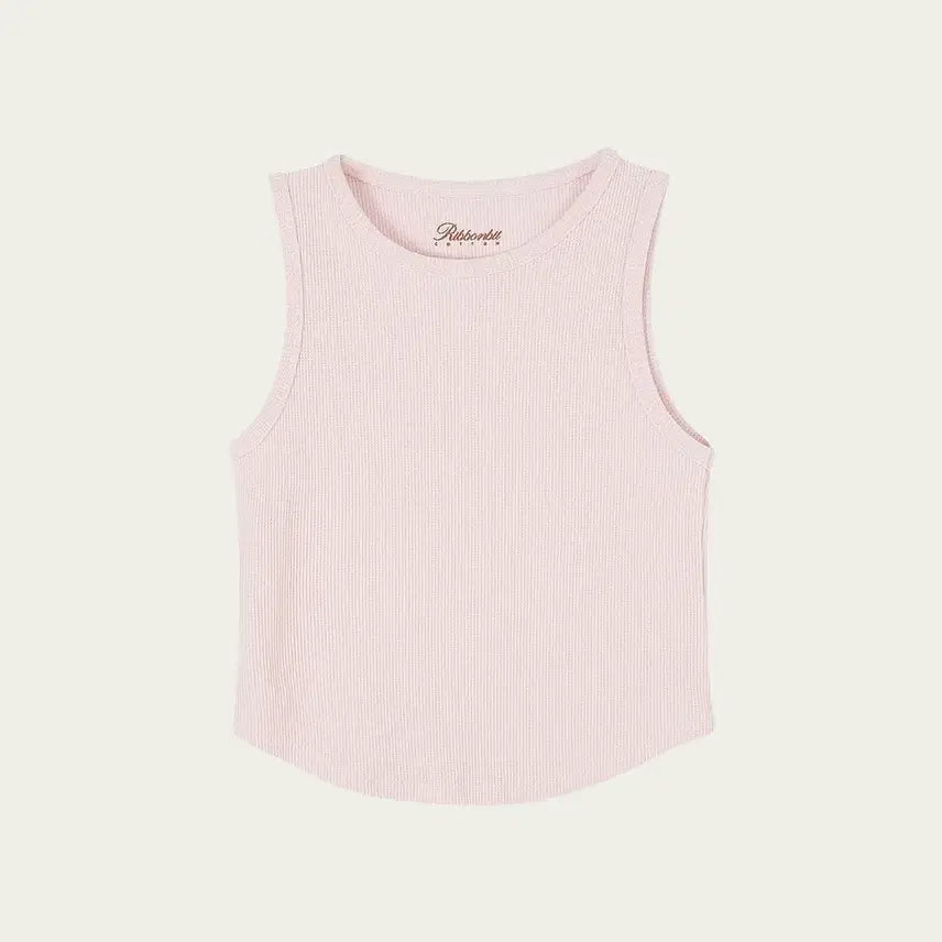 [BUNJANG] Ribbonbit Waffle Top Pink / (새상품) 리본빛 Waffle Top Pink 와플탑 핑크