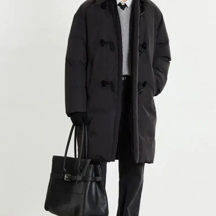 [BUNJANG] TNGT European Goose Down Duffle Long Padding Coat / TNGT 유러피언 구스 더플 롱 패딩 코트 100